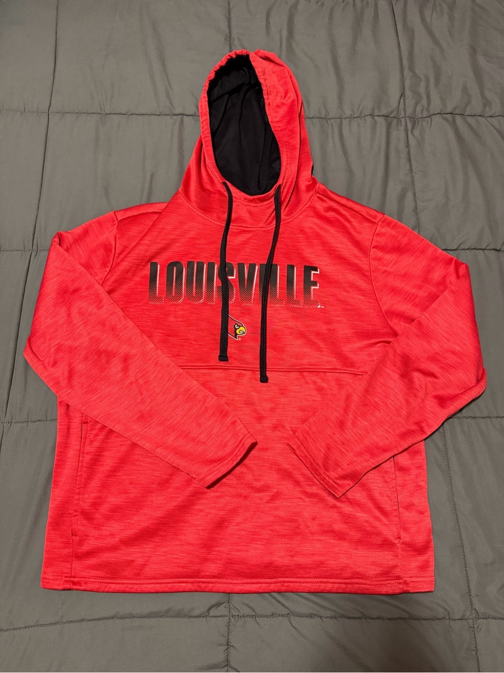 Red Men's Hooded Pullover